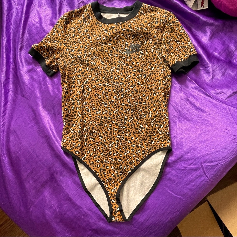Nike leopard bodysuit